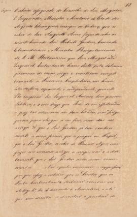 Cópia da Carta de João Carlos Augusto de Oyenhausen-Gravenburg (1776-1838), Marquês de Aracati, a...
