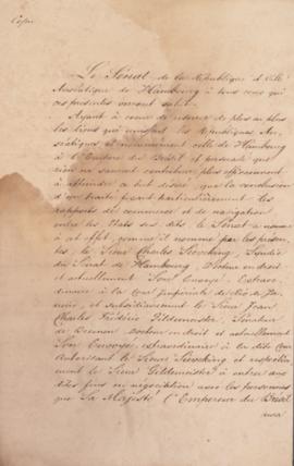 Este documento é anexo à Convenção de Comércio e Navegação de 7 de novembro de 1827, entre as Rep...