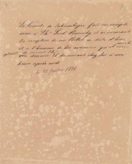 Carta de Antônio Luís Pereira da Cunha (1760-1837), Visconde de Inhambupe, a John Ponsonby (1770-...