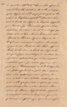 Cópia da Carta de Bento Barroso Pereira (1785-1837) a destinatário desconhecido acerca da Guerra ...