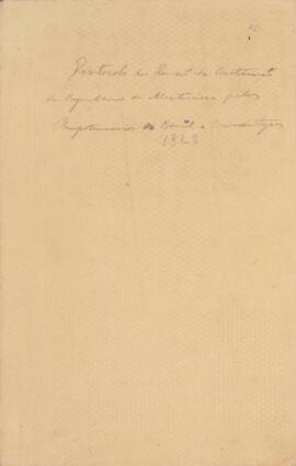 Protocolo de Revisão da Constituição da República de Montevidéu, pelos Plenipotenciários do Brasil e de Buenos Aires. Feito na cidade do Rio de Janeiro, em 26 de maio de 1830. Anexa declaração assinada de 27 de maio de 1830. Com assinaturas de Miguel Calmon du Pin e Almeida (1794-1865), Marquês de Abrantes, comissário brasileiro, e de Tomás Guido (1788-1866), comissário argentino. Este documento é anexo à Convenção Preliminar de Paz entre o Império do Brasil e a República das Províncias Unidas do Rio da Prata (Argentina), de 27 de agosto de 1828.