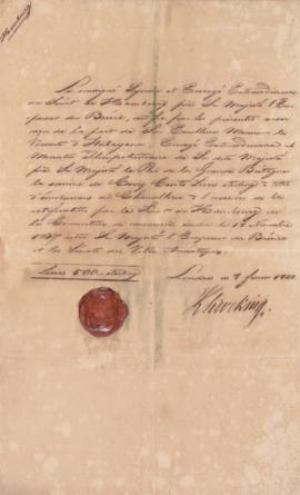 Este documento é anexo à Convenção de Comércio e Navegação de 7 de novembro de 1827, entre as Rep...