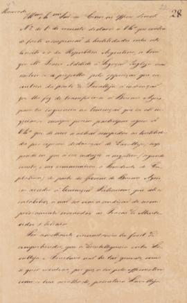 Carta de Carlos Frederico Lecor (1764-1836), Visconde de Laguna, a Bento Barroso Pereira (1785-18...