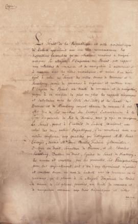 Carta de plenos poderes a João Carlos Frederico Gildemeister e Carlos Sieveking, assinado em Lube...