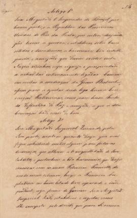 Cópias do Projeto da Convenção Preliminar de Paz entre o Imperador Dom Pedro I (1798-1834) do Bra...