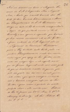 Minuta e cópia de carta de João Carlos Augusto de Oyenhausen-Gravenburg (1776-1838), Marquês de A...