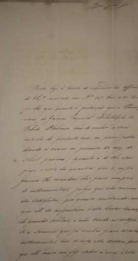 Ofício N.3 enviado por João Antônio Pereira da Cunha (1798-1834) para Manuel Rodrigues Gameiro Pe...