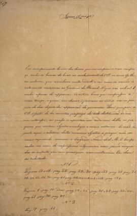 Ofício original, datado de 24 de fevereiro de 1826, enviado por Eustáquio Adolfo de Melo Matos (1...