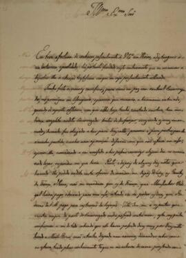 Ofício enviado por Francisco Muniz Tavares (1793-1876) para Manuel Rodrigues Gameiro Pessoa (s.d....