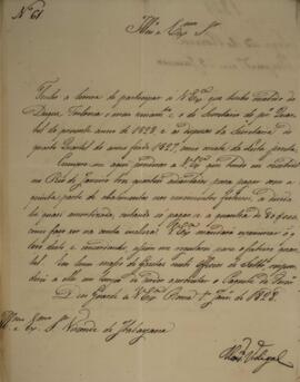 Ofício N.61 enviado por monsenhor Francisco Correia Vidigal (1766-1838) para Manuel Rodrigues Gam...