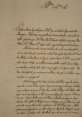 Ofício enviado por Francisco Muniz Tavares (1793-1876) para Manuel Rodrigues Gameiro Pessoa (s.d....