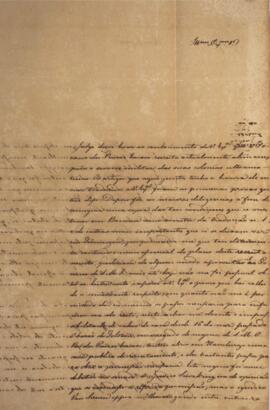 Ofício original, datado de 30 de setembro de 1826, enviado por Eustáquio Adolfo de Melo Matos (17...