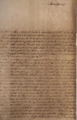 Ofício original, datado de 30 de abril de 1826, enviado por Eustáquio Adolfo de Melo Matos (1795 ...