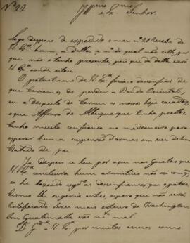 Ofício N.22 enviado por José Silvestre Rebello (1777-1844) para Manuel Rodrigues Gameiro Pessoa (...