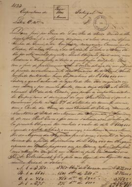 Tratado oficial datado de 29 de agosto de 1825, assinado por Isidoro Martins Soriano (s.d.), refe...