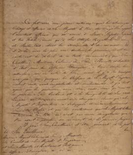 Nota diplomática original, datada de 9 de dezembro de 1829, enviada por E. M. A. Martini, encarre...