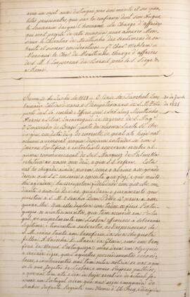 Cópia de nota, datada do dia 20 de junho de 1828, de Domingos António de Sousa Coutinho (1760-183...