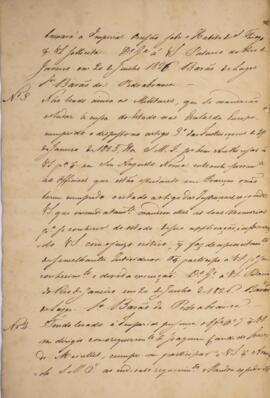 Cópia de despacho nº 4 datado de 18 de agosto de 1826 em que João Vieira de Carvalho (1781-1847),...