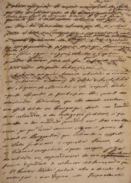 Minuta de nota, datada de 11 de julho de 1827, para Lourenço Westin (1787-1846), Encarregado de N...