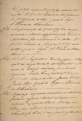 Cópia de despacho nº 13 datado de 25 de junho de 1827 em que João Vieira de Carvalho (1781-1847),...