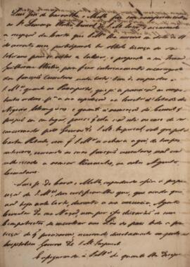 Minuta de nota, datada de 17 de março de 1824, escrita em nome de Luiz José de Carvalho e Mello (...