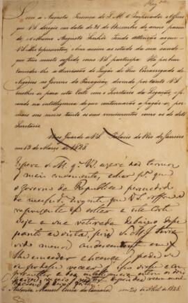 Minuta de despacho enviado para Antônio Manoel Corrêa da Câmara (1783-1848), com data de 24 de ab...