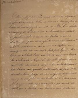 Nota diplomática original enviada por Lourenço Westin (1787-1846) para Antônio Luiz Pereira da Cu...