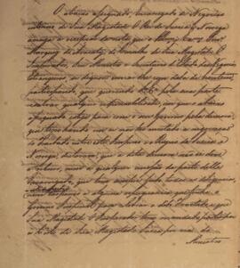 Cópia de nota diplomática enviada por Lourenço Westin (1787-1846) para João Carlos Augusto de Oye...