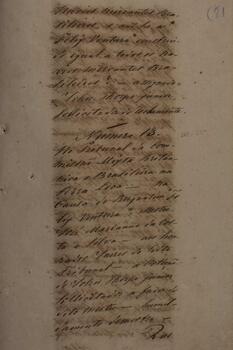 Depoimento original datado de 25 de abril de 1843, assinado por João Henrique Hagel, jurado da praça, tradutor público e intérprete do Brasil na corte do Rio de Janeiro. O documento apresenta tradução de depoimentos em inglês enviados pelo proprietário da embarcação brasileira “Nova Fortuna”, Francisco José da Silva.