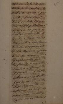Depoimento original datado de 25 de abril de 1843, assinado por João Henrique Hagel, jurado da praça, tradutor público e intérprete do Brasil na corte do Rio de Janeiro. O documento apresenta tradução de depoimentos em inglês enviados pelo proprietário da embarcação brasileira “Nova Fortuna”, Francisco José da Silva.