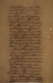 Requerimento de Anna Josefa de Bonfim Oliveira (s.d.), produzido pelo procurador Manoel Cerqueira Lima (s.d.) e dirigido a D. Pedro I (1798-1834), narrando as circunstâncias nas quais a galera brasileira “São Benedito”, de propriedade da referida Anna Josefa, havia sido apresada e conduzida a Serra Leoa pela fragata inglesa “Brazen” no ano de 1826, sob acusação de tráfico ilícito de escravos. Junto ao requerimento seguem anexados diversos documentos comprobatórios da injustiça da detenção e ilegalidade do julgamento; conclui solicitando que o imperador interviesse junto ao governo inglês a fim de obter a reparação dos prejuízos em decorrência da perda de carregamento por sentença do julgamento em Serra Leoa.
