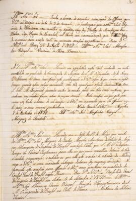 Cópia de ofício enviado por Domingos Borges de Barros (1780 – 1855), Visconde de Pedra Branca, re...