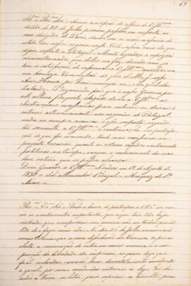 Cópia de ofício enviado por Kieckhofer para o Monsenhor Francisco Corrêa Vidigal (s.d-1838), em d...