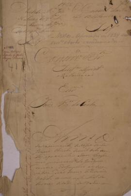 Procuração original, datada de 19 de fevereiro de 1842, escrita pelo escrivão José Xavier da Costa. A procuração declara que Dona Carlota Maria José Nabuco Cerqueira Lima, viúva do negociante José Cerqueira Lima, cidadão brasileiro, justifica o direito de arrecadar os pertences do casal inventariados pelo falecido para partilhar com os respectivos herdeiros. Ela requisita também uma indenização pelas apreensões, realizadas pela Inglaterra, das embarcações “Caliope”, “Golfinho” e “Firmeza”, que a viúva afirma terem sido erroneamente acusadas de tráfico de escravizados. Contém anexos.