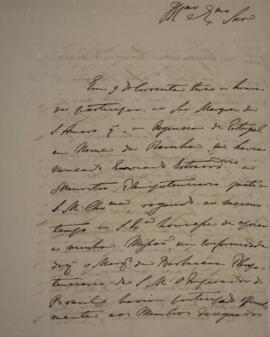 Nota diplomática original enviada por D. Francisco D'Athaeida (s. d.), para José Egídio Álvares d...