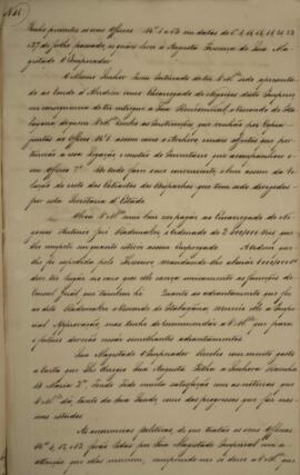 Cópia de despacho n.41 enviado por João Carlos Augusto de Oyenhausen-Gravenburg (1776-1838), Marq...