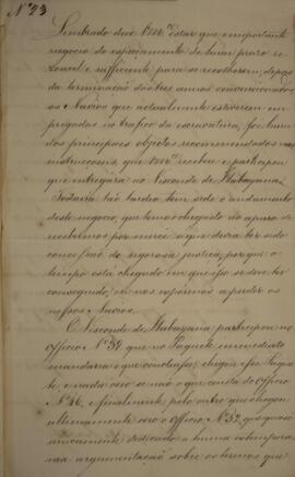 Cópia de despacho n.23 enviado por João Carlos Augusto de Oyenhausen-Gravenburg (1776-1838), Marq...