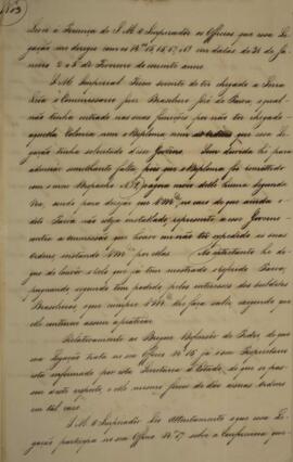 Cópia de despacho n.13 enviado por João Carlos Augusto de Oyenhausen-Gravenburg (1776-1838), Marq...