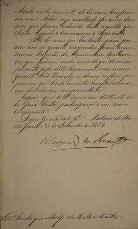 Cópia de despacho n.45 enviado por João Carlos Augusto de Oyenhausen-Gravenburg (1776-1838), Marq...