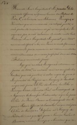 Cópia de despacho n.66 enviado por João Carlos Augusto de Oyenhausen-Gravenburg (1776-1838), Marq...