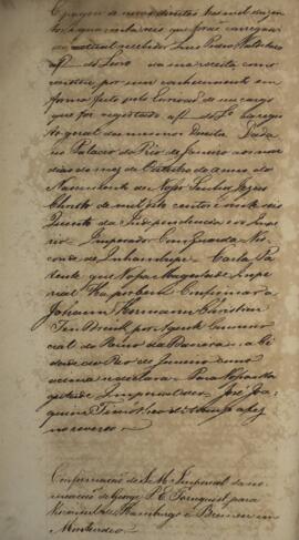 Carta patente com data de 17 de outubro de 1826 pela qual se confirma a nomeação de George P. E. ...