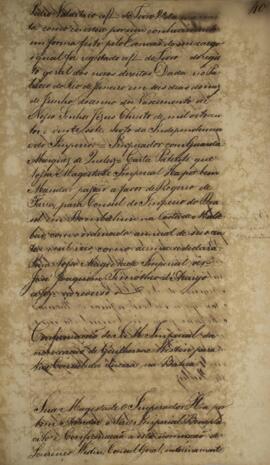 Carta patente com data de 9 de junho de 1827 pela qual se confirma a nomeação de Guilherme Westin...