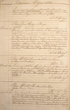 Cópia de ofício enviado por José Agostinho Barboza Junior, para Gustavo Henrique Brown (1775-1859...