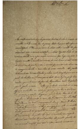 Cópia de ofício enviado por Duarte da Ponte Ribeiro (1795-1878), Barão da Ponte Ribeiro, para Joã...