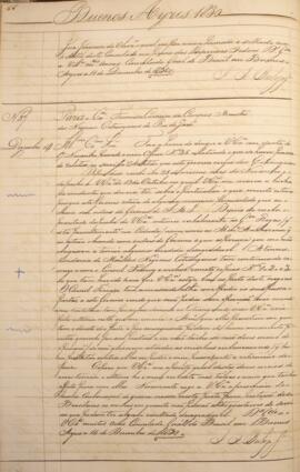 Cópia de ofício enviado por José Agostinho Barboza Junior, para Francisco Carneiro de Campos (176...