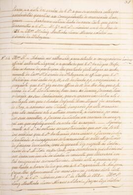 Cópia de ofício enviado por Gaspar José Lisboa (1803-1865), secretário interino na legação de Lon...