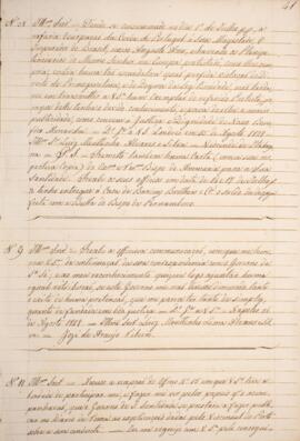 Cópia de ofício enviado por José de Araújo Ribeiro (1800-1879), representante interino na corte d...