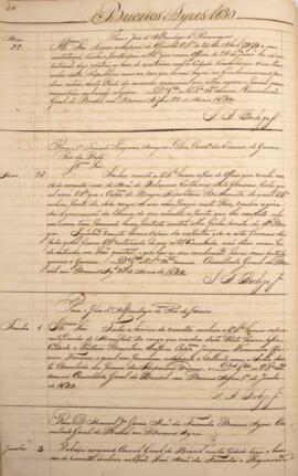 Cópia de ofício enviado por José Agostinho Barboza Junior para Manuel José Garcia (1784-1848), mi...