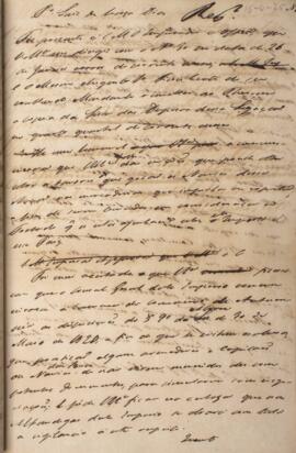Despacho original enviado para Luiz de Souza Dias (1764-1826), com data de 15 de abril de 1828, t...