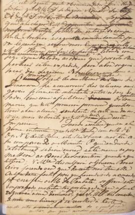 Despacho original enviado para Pedro Afonso de Carvalho, com data de 16 de abril de 1830, discorr...